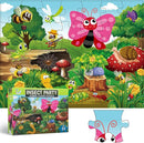 Jumbo Floor Puzzle for Kids, Large Jigsaw Puzzles 35 Piece for Kids Ages 3-5,Preschool Learning & Education Toys, Gifts for 4-8 Year Old Boys and Girls (Insect) by TinyTreasures Baby Boutique