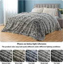 GONAAP Fuzzy Faux Fur Throw Blanket Queen Size Frosty Black Super Soft Cozy Plush Fuzzy Shaggy Blanket for Couch Sofa Bed (Frosty Black, Queen(90"x90")) by CozyNest Decor