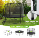 LotFun Kids Trampoline, 36 Inch Round, Indoor Outdoor with Basketball Hoop, 55 lb Weight Capacity by TinyTreasures Baby Boutique