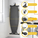 Full Size Ironing Board, 18x51 Iron Board with Metal Panel Stretchable Iron Rest, Adjustable Height Heavy Duty Heat & Scorch Resistant Cover Ironing Board, for Home, Laundry, Black by CozyNest Decor
