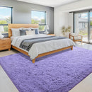 6x9 Area Rug for Living Room: Fluffy Shag Soft Washable Rugs Large Fuzzy Plush Indoor Carpet for Bedroom Nursery Playroom Kids Girls Boys Room (Purple, 6'x9') by TinyTreasures Baby Boutique