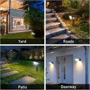 Solar Spot Lights Outdoor Waterproof IP67, Solar Powered Lights Outdoor with 53 LED & 3 Modes, Landscape Spotlight Wall Light for Garden Yard Pathway Driveway 4 Pack (Cool White) by GreenHaven Gardens