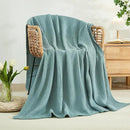 EMME Cotton Blanket Twin XL for Bed Soft Muslin Blankets 66"x90" Lightweight Breathable Layering Bedspread Coverlet All Season Gauze, Teal by CozyNest Decor