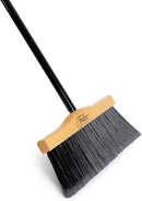 12” Upright Broom with 2 Piece Black Steel Threaded Handle by CozyNest Decor