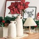 Ceramic Rustic Vase, 12.8" Large Flower Vases Home Decor Pottery Farmhouse Decorative Vase Boho Neutral Pampas Vases for Mantel Entryway Table Living Room Shelf Kitchen by CozyNest Decor