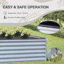 Domi Raised Garden Beds Outdoor, 6x3x1.5Ft Thickening Tall Metal Rectangular Deep Root Box Planter for Vegetables, Flowers, Herbs, and Succulents 1.5" Deep w/ 192 Gallon Capacity - Silvery by GreenHaven Gardens