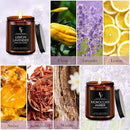 Scented Candles for Home Scented Aromatherapy Candles, 4 Pack 28 Oz Soy Wax Candle Gift Set for Women Men (Lemon Lavender/Vanilla Sugar/Sandalwood Rose/Moroccan Amber) by CozyNest Decor