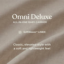 Ergobaby Omni Deluxe Baby Carrier Newborn to Toddler - Breathable Baby Carriers for Summer - All-Position Carrier with Enhanced Lumbar Support & Airflow (7-45 Pounds), Natural Linen by TinyTreasures Baby Boutique