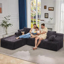 Hobestluk Modular Sectional Sofa Couches 108" L-Shape Couch 3 Seat Modular Sofa Memory Foam Sectional Couches for Living Room, Boneless Couch with Oversized Chaise (Grey, Left Facing) by CozyNest Decor