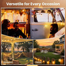 RTTY Outdoor String Lights 25 FT, G40 Led Patio Globe Lights with 13pcs Bulbs,Waterproof Shatterproof Dimmable Connectable Hanging for Cafe Bistro Backyard Gazebo Balcony Deck Party by CozyNest Decor