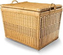 The Basket Lady Lift-Off Lid Wicker Storage Basket, Large, 24.5 in L x 18 in W x 17.5 in H, Sandstone by GreenHaven Gardens