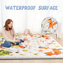 Baby Play Mat 71" X 59" Playpen Mat Upgraded Thicken Baby Floor Play Mat Non-Slip Cushioned Crawling Mat Waterproof Activity Playmats for Babies Toddlers Infants (71X59, Letter Fox) by TinyTreasures Baby Boutique