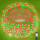 300 LED Christmas Lights Outdoor - 99ft Extra Long Christmas String Lights 8 Modes Plug in Waterproof Fairy Lights with Timer Memory for Indoor Outside Bedroom Home Party Decoration, Red&Green by GreenHaven Gardens