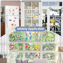 DC-BEAUTIFUL 116 PCS Spring Window Clings, 9 Sheets Double-Sided Hummingbird Butterfly Flower Easter Window Stickers, Reusable Static Floral Window Decals for Home School Office Party Decors by CozyNest Decor