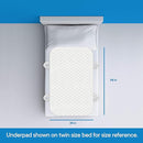 RMS Ultra Soft 4-Layer Washable and Reusable Incontinence Bed Pad - Waterproof Bed Pads with 4 Convenient Handles to Assist in Home Health Care, 34X54 Inch by TinyTreasures Baby Boutique