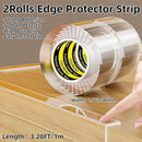 2Pack Clear Edge Protector,Safe Corner Protector, Anti-Sharp Edge Protector, for Furniture, Drawers, Tables, Cabinets 1.57inX3.28FT by TinyTreasures Baby Boutique