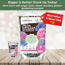 Slow Release Hydrangea Fertilizer with Iron & Sulfur – Indoor & Outdoor Soil Acidifier for Miracle Growth (2 qt) by GreenHaven Gardens