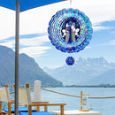 Peacock Gifts for Women, Peacock Wind Spinner Garden Decor, 12 inch 3D Hanging Wind Spinners Outdoor by CozyNest Decor