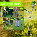 COOCHEER Brush Cutter Gas Powered 58cc, 4 in 1 Weed Wacker Gas Powered, 2 Cycle Straight Shaft String Trimmer Grass Cutter Machine for Lawn and Garden Care Trimming, Green by GreenHaven Gardens