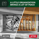 ROYAL CRAFT WOOD Luxury Bamboo Kitchen Drawer Organizer - Silverware Organizer, Utensil Holder & Cutlery Tray Drawer Dividers for Flatware (9 Slot, Natural) by CozyNest Decor