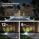 Consciot 16 LEDs IP67 Waterproof Outdoor Solar Spot Lights, Auto On/Off Adjustable for Garden Yard Pathway, 2-in-1 Wall Lights (Cool White, 2 Pack) by GreenHaven Gardens