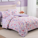 Twin Comforter Set with Sheets for Girls-5 Pieces Twin Bedding Sets with Pink Comforter, Sheets, Pillowcase & Sham for Kids (Cute Botanical Flowers, 66" X 86") by TinyTreasures Baby Boutique