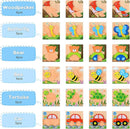 MAGIFIRE Wooden Puzzles for Toddlers 1-3 - 6-Pack Multicolor Animal & Car Puzzles - Toddler Montessori Style Toys by TinyTreasures Baby Boutique