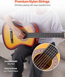 VEVOR Acoustic Guitar, Classical Guitar Starter Kit for Beginners, with Nylon Strings, Basswood Guitar, for Kids Adults Girls Boys Students by TinyTreasures Baby Boutique