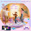 Extra Large Dance Mat for Kids, Rechargeable Electronic Dance Mats Toy with Light-up 12 for Girls, Pink Dance Pad Challenge Games Christmas Birthday Gifts Ideas for Kid Ages 3-12 by TinyTreasures Baby Boutique