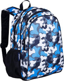 Wildkin 15-inch Kids Backpack – Durable, Padded, Adjustable for School & Travel - Blue Camo by TinyTreasures Baby Boutique