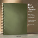 Anecdote Planner 2026 (8.5" x 10") Daily Planner Weekly Monthly Planner - 52 Weeks w/Library Buckram Cover, Brass Spiral - A4 Size Bleed-Resistant Paper – Olive Green by TinyTreasures Baby Boutique