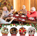 Christmas Placemats Set of 6 Red and Black Plaid Table Mats Plastic Xmas Recyclable Place Mats Washable Holiday Table Decoration for Indoor Outdoor Christmas Party Kitchen Dining by CozyNest Decor