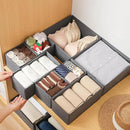 6 Pack Drawer Organizers for Clothing,Fabric Foldable Closet Organizers and Storage Dresser Drawer Dividers Storage Basket Bins for Clothes,Socks,Scarves,Ties,Underwear,Towels by CozyNest Decor