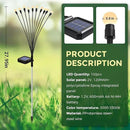 Solar Garden Lights, 60 LED Firefly Garden Lights Solar Outdoor, Solar Lights for Outside Sway by Wind,Solar Lights Outdoor Waterproof for Christmas Yard Patio Pathway Decoration (6 Pack) by GreenHaven Gardens