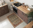 Keen Home Design 2x3 Rug - Machine Washable Entry Rug with Non-Slip Backing, Ideal for Enteryway, Kitchen, Bathroom, Laundry Room - Vintage, Easy Clean, Durable, Low Pile Rug - (2' x 3')