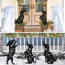 Metal Dog Statues for Garden,3 Pack Silhouette Beagle Garden Decor for Outside,Outdoor Dog Decor by GreenHaven Gardens