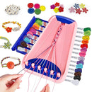 Bracelet Making Kit for Girls - Friendship Bracelet Kit - Christmas Gifts for Ages 6 7 8 9 10 11 12 Year Old Girl Birthday Gifts, Arts and Crafts for Kids Ages 8-12 Teen Bracelets DIY Maker Pink Blue by TinyTreasures Baby Boutique