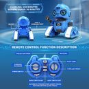Robot Toys for Boys and Girls, Rechargeable Remote Control Robot with Auto-Demonstration, Light Projection, Dance Moves, Music, and Gesture Sensing –Toy Robot Gifts for 3,4,5,6 Year old Boys (Blue) by TinyTreasures Baby Boutique