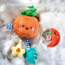 TUMAMA Hanging Baby Toys, 4 Pack Vegetable Crib Stroller Baby Gym Mobile Plush Toys, Early Baby Cognitive Sensory Hanging Rattle Toys with Teether. Suitable for Babies 0, 3, 6, 9, 12 Months by TinyTreasures Baby Boutique