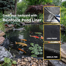 TEZONG Pond Liner,20x25Ft Pond Liners for Outdoor,28Mil PE Black Koi Fish Pond Liners,Reinforced Pond Underlayment for Ponds,Water Gardens,Waterfall, Stream, Fountains,Aquaculture,Agricultural by GreenHaven Gardens
