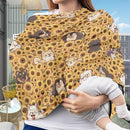 Binienty Sunflower Baby Stuff Car Seat Covers, Dogs Animal Print Carseat Canopy Multi-use Breastfeeding Carseat CanopyInfant Stroller Covers, Ideal Gifts for Wife Mom by TinyTreasures Baby Boutique