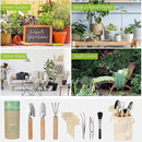 Indoor Garden Tools for Gardening - KiiZYS 12-Piece Small Garden Tools Set - Indoor Gardening Gifts for Women - Mini Hand Tools House Plant Tool by GreenHaven Gardens