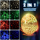 Dinosaur Toys for Kids Age 3-12: Wired Dinosaurs Egg Night Light Gifts for Boys 4 5 6 7 8 9 Year Old 2-in-1 Dino & Star Projector with 360° Rotation Timer for Boy Ages 3-5 Birthday Easter Gifts Decor by TinyTreasures Baby Boutique