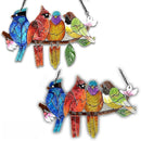 2 Pack Stained Glass Window Hanging - Hummingbird Decorations Suncatcher Hand-Painted Double Sided Birds on A Branch Sun Catcher for Window Home Decor Gifts for Mom,Bird Lovers by TinyTreasures Baby Boutique