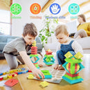 Ggiibro Pyramid Stacking Building Toys,3D Preschool Learning Activities (100Pcs) by TinyTreasures Baby Boutique