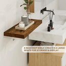 Floating Shelves 36 Inch Long, Deep Floating Shelf for Wall, 36 x 8 Floating Shelves Set of 2, 8 Inch Deep Wall Shelves for Living Room, Kitchen, Bedroom, Large Storage Shelves, Rustic Brown by CozyNest Decor