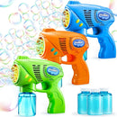 JOYIN 3 Bubble Guns Kit with 3 Solutions for Kids, Bubble Blaster for Summer Toy, Party Favors, Birthday, Outdoor & Indoor Activity, Birthday Gift by TinyTreasures Baby Boutique