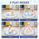 Activity Gym, Baby Play Gym Mat for Toddlers, 0-18 Months Tummy Time Play Mats, Infant Play Gym with Detachable Toys for Sensory Exploration and Motor Skill Development, PM2406 by TinyTreasures Baby Boutique