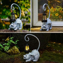 Baby Dragon Statue with Solar Lantern - Dragon Garden Decor and Housewarming Gifts for Mom, Women - Outdoor Dragon Gifts for Yard by GreenHaven Gardens