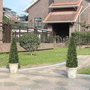 4ft Artificial Boxwood Topiary Trees (Set of 2) - UV Resistant Faux Plants Outdoor, Realistic 48in Fake Potted Bushes and Shrubs for Front Porch, Planter, Patio - Low Maintenance & Evergreen by GreenHaven Gardens